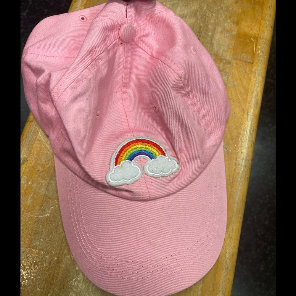 New Pink Rainbow Hat Size OS